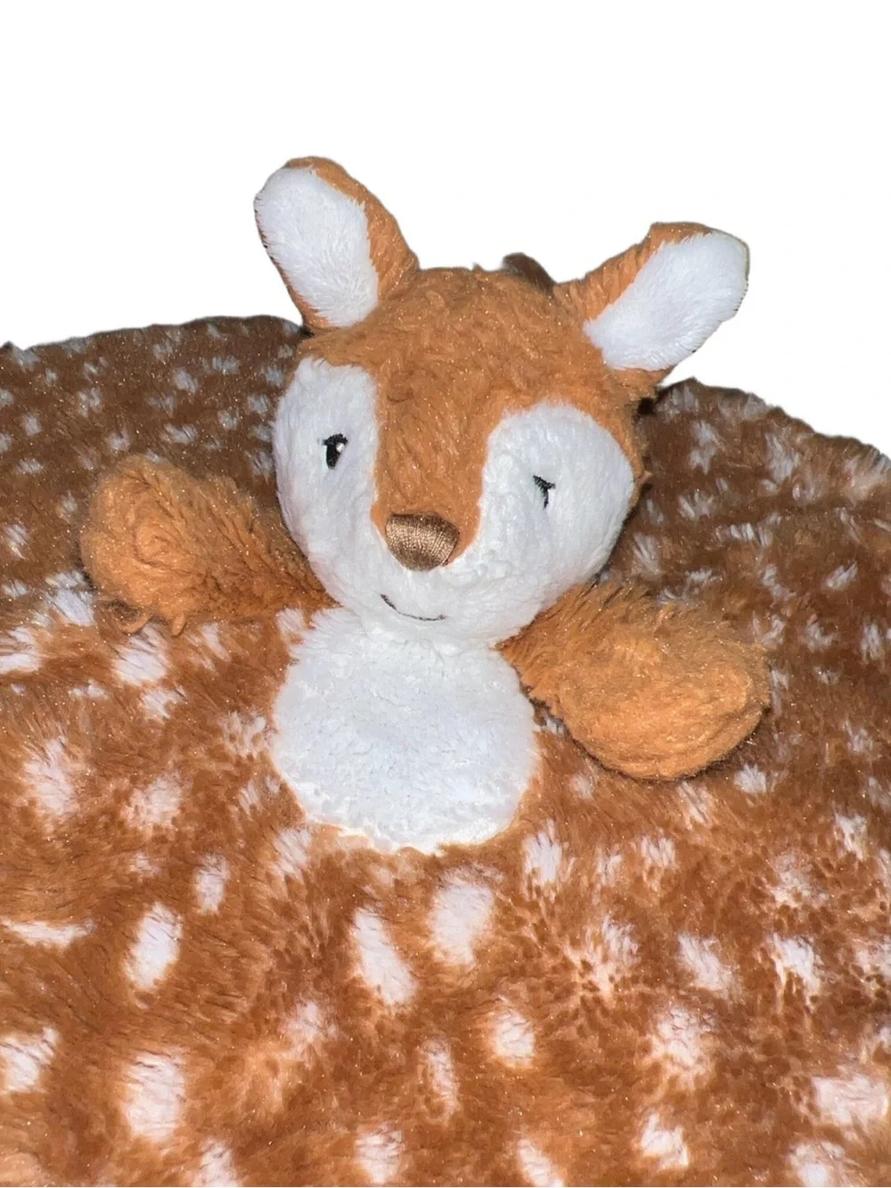Mary Meyer Deer Fawn Lovey/ Security Blanket Plush Satin Brown White